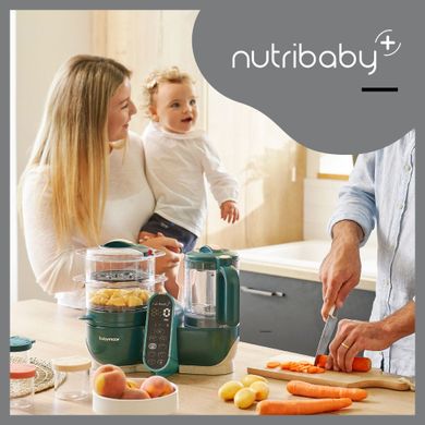 Блендер-пароварка Babymoov Nutribaby + Opal green (A001136)