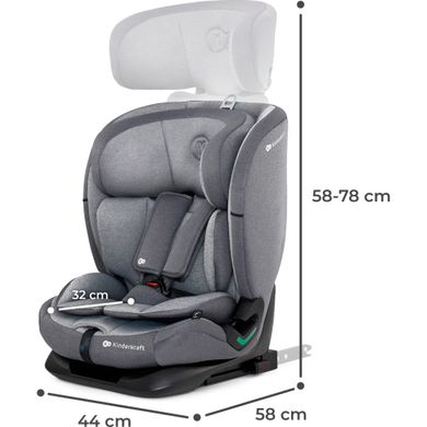 Kinderkraft Oneto3 i-Size
автокрісло для дітей (від 15 місяців до 12 років) • Cool Grey (KCONE300GRY0000)