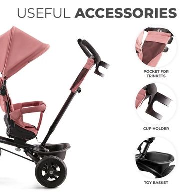 Триколісний велосипед Kinderkraft Aveo Rose Pink (5902533922352)