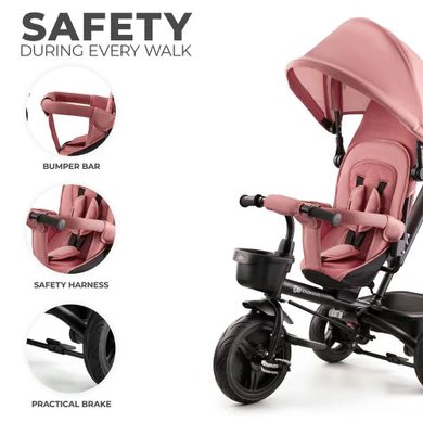 Трехколесный велосипед Kinderkraft Aveo Rose Pink (5902533922352)