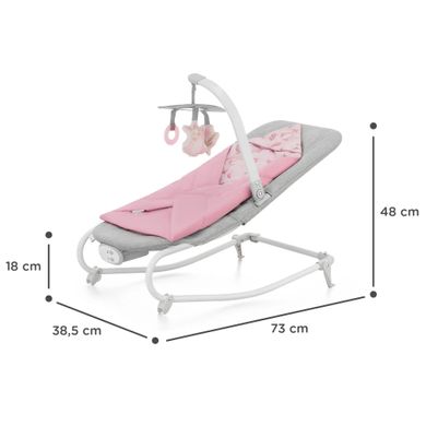 Шезлонг-гойдалка Kinderkraft Felio 2 Peony Rose (KBFELI20PNK0000)