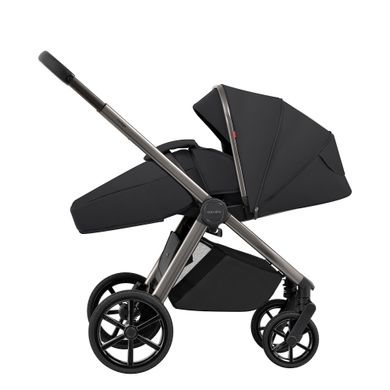 Carrello Omega CRL-6535детская коляска 3в1 с автокреслом для новорожденного (0-13 кг, 40-87 см) • Absolute Black