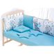 Детский комплект постельного белья Babyroom Bortiki Print-08 blue teddy