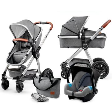 Коляска 3 в 1 Kinderkraft Veo Gray (KKWVEOGRY30000)