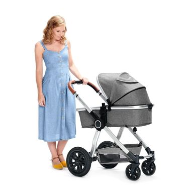 Коляска 3 в 1 Kinderkraft Veo Gray (KKWVEOGRY30000)