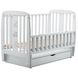 Кроватка Babyroom Друзья DDMYO-3 маятник + ящик + откидной бок, бук серый (626140)