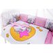 Дитячий комплект постільної білизни Babyroom Bortiki Print-08 pink teddy