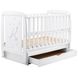 Кроватка Babyroom Умка маятник + ящик + откидной бок DUMYO-3 бук белый (626201)