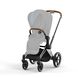 Шасси Cybex Priam & Каркас прогулочного блока Chrome Brown