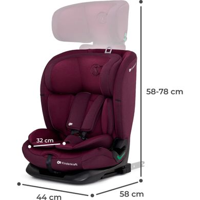 Kinderkraft Oneto3 i-Size
автокрісло для дітей (від 15 місяців до 12 років) • Cherry Pearl (KCONE300RED0000)