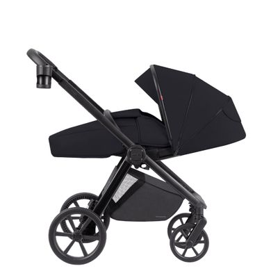 Carrello Omega Plus CRL-6540дитяча коляска 2 в 1, всесезонний візочок з ліхтариком LED • Cosmo Black