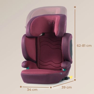 Kinderkraft Xpand 2 i-Size
автокресло для детей (от 3.5 до 12 лет / 100 - 150 см), с системой DUO EXPAND • Cherry Pearl (KCXPAN02RED0000)