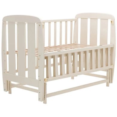 Кроватка Babyroom Шарик SH-02 маятник, откидной бок, бук слоновая кость