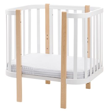 Дитячий овальний матрац Babyroom Oval-80 OK-5 кокос 5 шарів білий