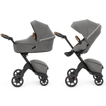 Stokke Xplory X
детская коляска 2 в 1 с люлькой для новорожденных, всесезонная коляска с прогулочным блоком • Серый модерн (k.571402)