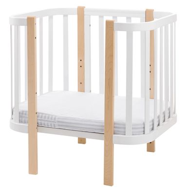 Детский овальный матрас Babyroom Oval-80 OK-5 кокос 5 слоев белый