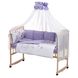 Детский комплект постельного белья Babyroom Bortiki Print-08 purple teddy