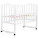 Кроватка Babyroom Зайчонок ZL101 откидной бок белая