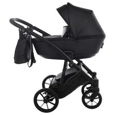 Коляска 2 в 1 Junama Space Black Eco 03 еко шкіра (J-SpE-03)