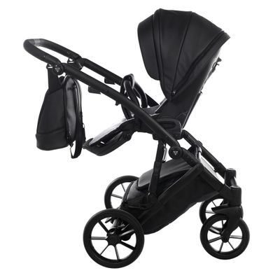 Коляска 2 в 1 Junama Space Black Eco 03 еко шкіра (J-SpE-03)