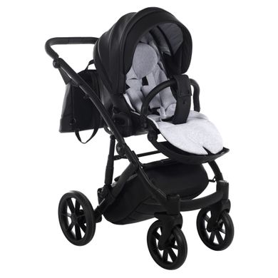 Коляска 2 в 1 Junama Space Black Eco 03 еко шкіра (J-SpE-03)