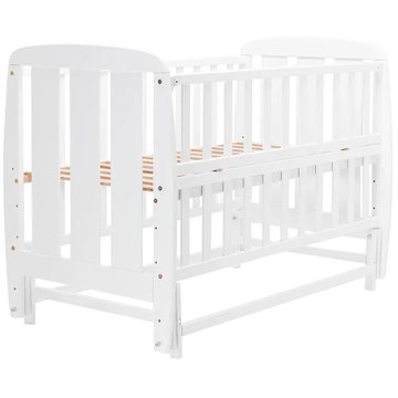 Кроватка Babyroom Шарик SH-02 маятник, откидной бок, бук белый