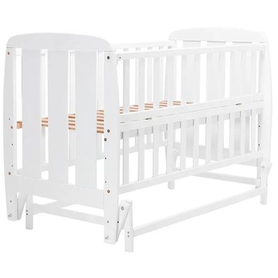 Кроватка Babyroom Шарик SH-02 маятник, откидной бок, бук белый