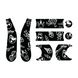 Стикеры Stickers Doona Liki B&W Cool Sketch