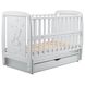 Кроватка Babyroom Умка маятник + ящик + откидной бок DUMYO-3 бук серый (626202)