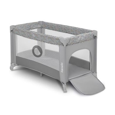 Детский манеж-кроватка Lionelo Stefi Grey Concrete Multicolor