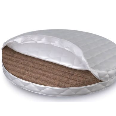 Матрас на люльку IngVart Smart Bed Round 72x72 см/60х71 см, кокос