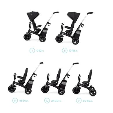 Триколісний велосипед Kinderkraft Easytwist Black (KREASY00BLK0000)