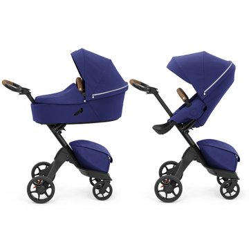 Stokke Xplory X
детская коляска 2 в 1 с люлькой для новорожденных, всесезонная коляска с прогулочным блоком • Королевский-синий (k.571403)