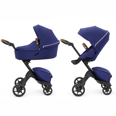 Stokke Xplory X
детская коляска 2 в 1 с люлькой для новорожденных, всесезонная коляска с прогулочным блоком • Королевский-синий (k.571403)